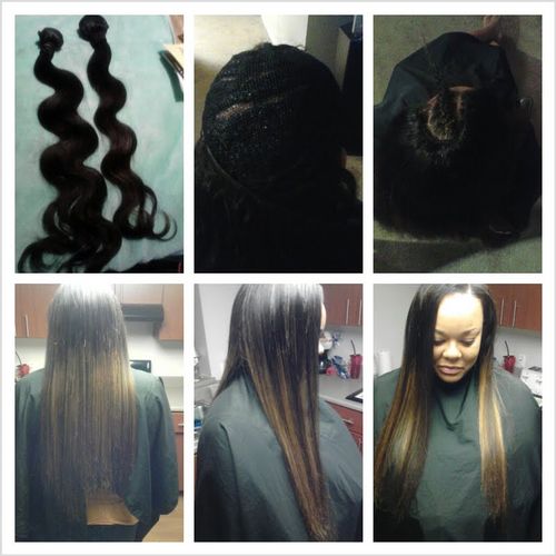 Laid By Millions.
Virgin Brazilian Hair Install wi