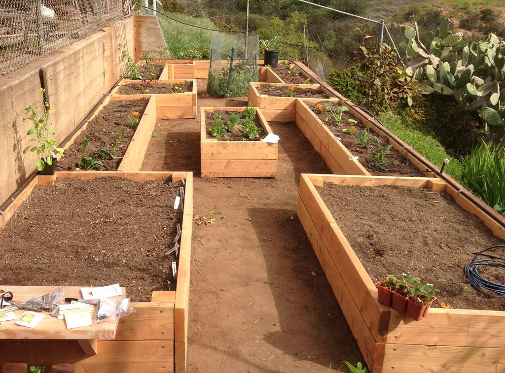 We can build garden boxes as small as 3 by 3 feet,