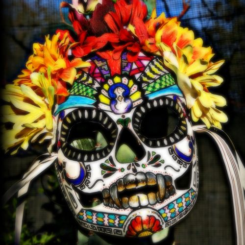 Aztec sugar skull mask