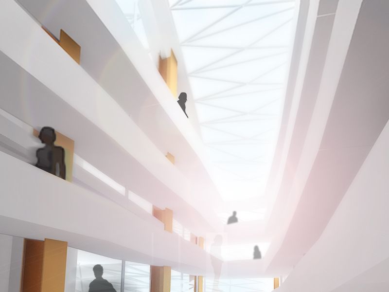 Interior perspective of conceptual design visualiz
