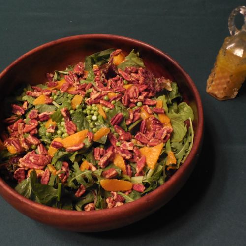 Green Salad with Spicy Pecans and Citrus