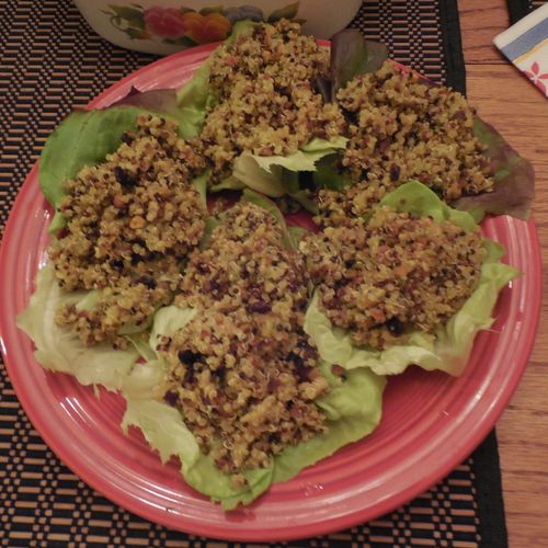 Moroccan Quinoa Salad Lettuce Bites