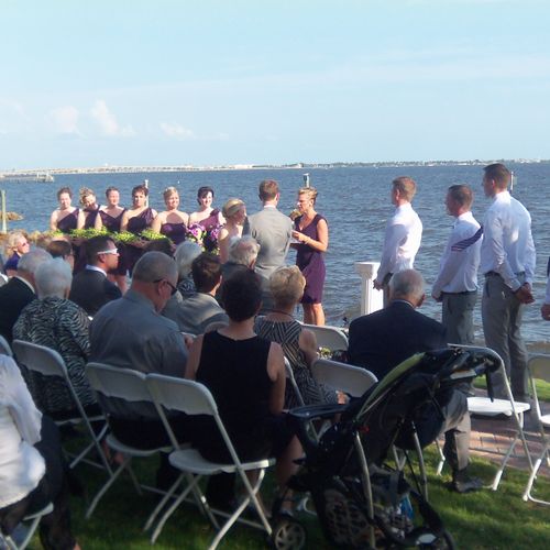 Waterfront Wedding Ceremony at Charlotte Harbor Ya