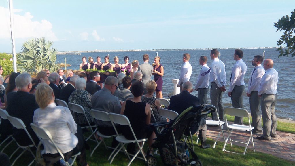 Waterfront Wedding Ceremony at Charlotte Harbor Ya