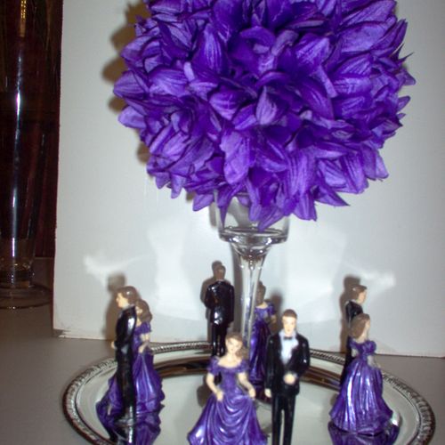 Court of Honor centerpiece in a Quince or Sweet 16