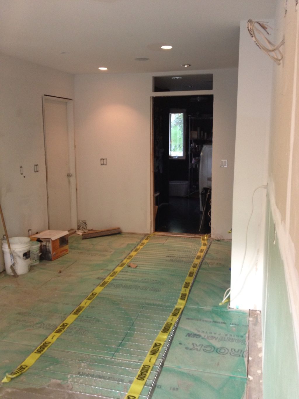 Heated Kitchen Marble Floor