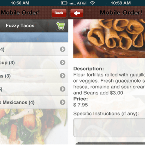 Mobile applications for restaurants. Chose among d