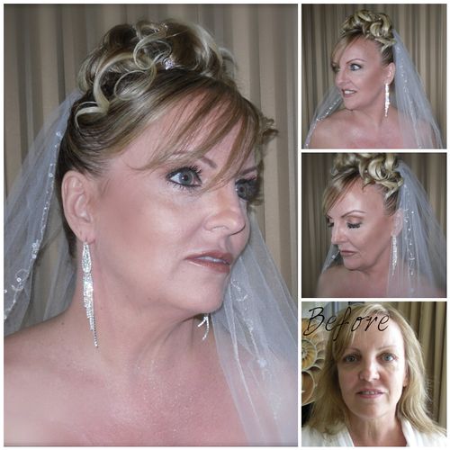 Beautiful mature bride Hair and Makeup