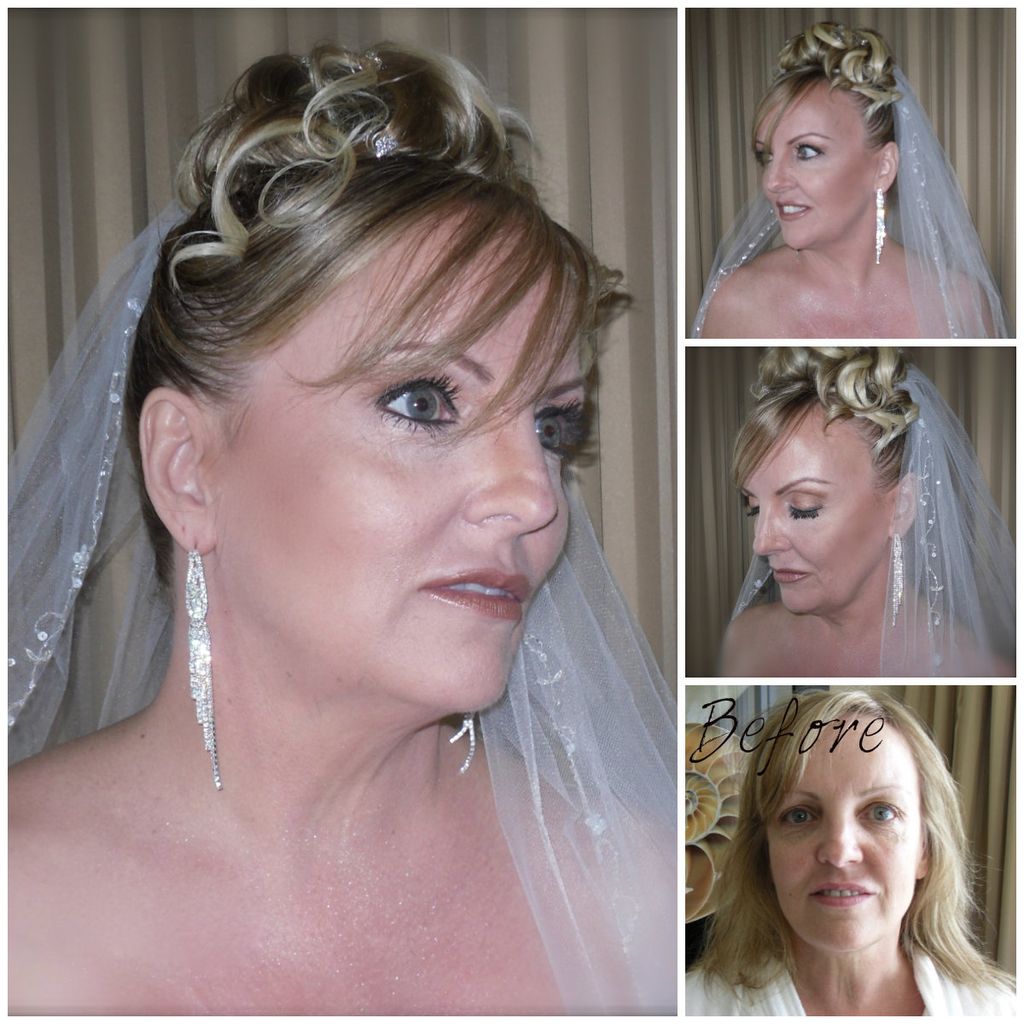 Beautiful mature bride Hair and Makeup