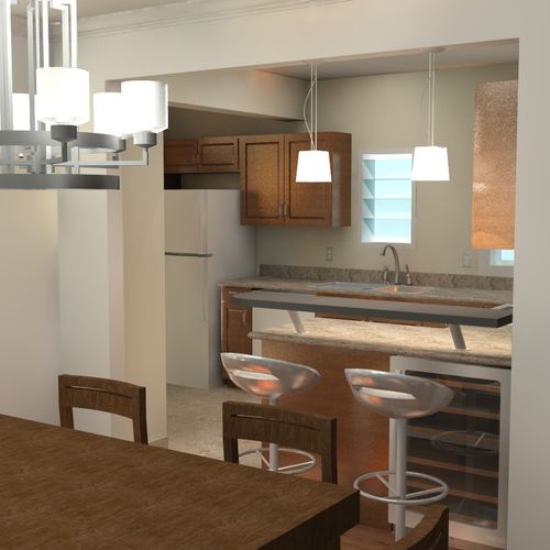 PROPOSED:  Renovated dining room and kitchen, Glen