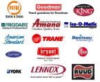 We service all brands of heating, air conditioning