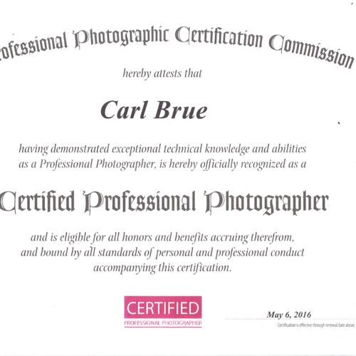 PPA Certified
Photography Certification