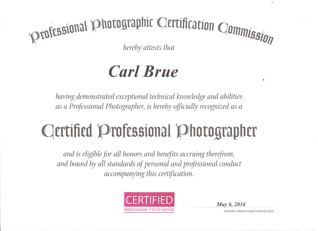 PPA Certified
Photography Certification