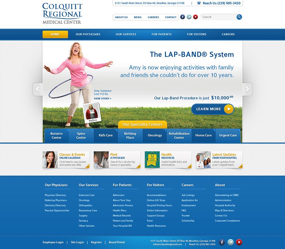 Hospital Website Design