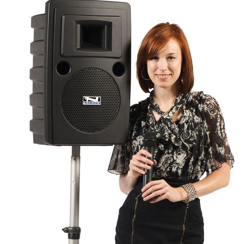 Portable, powered speaker systems ideal for bands,