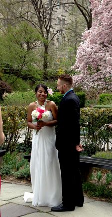 Wedding at the Conservatory Gardens, Central Park