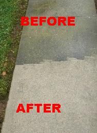 Concrete cleaning.