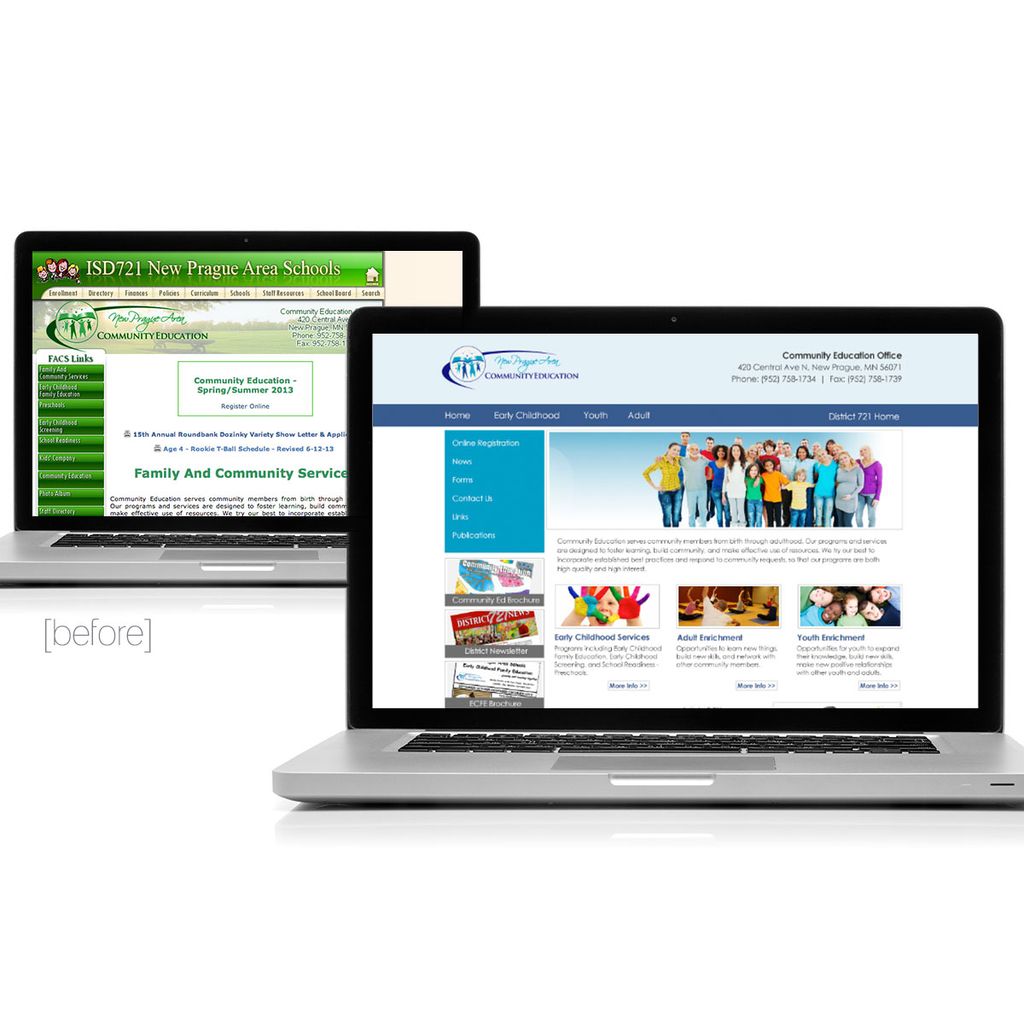 Redesign of New Prague Community Education website