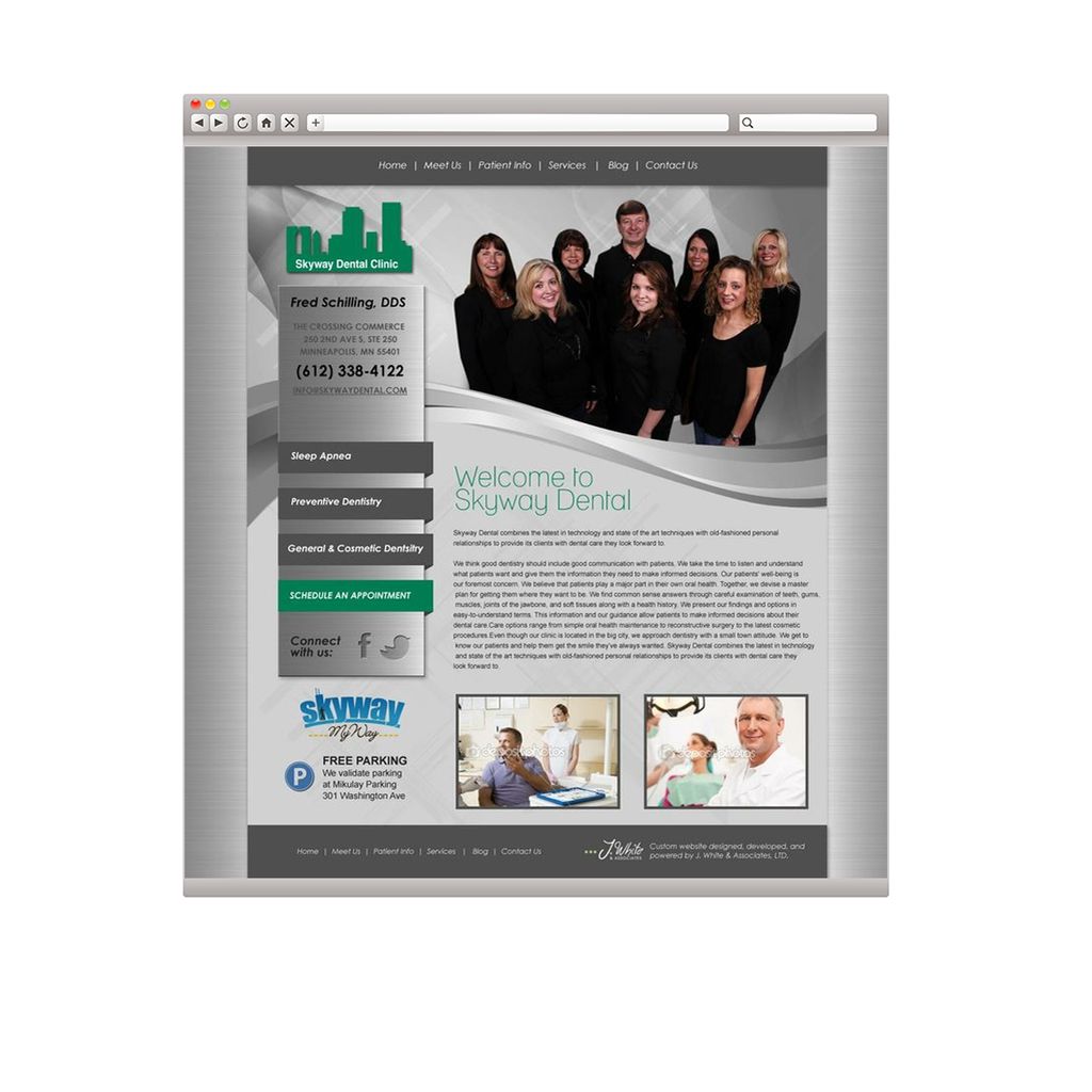 Website for Skyway Dental.