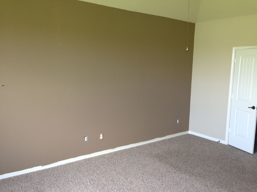 Master bedroom accent wall.