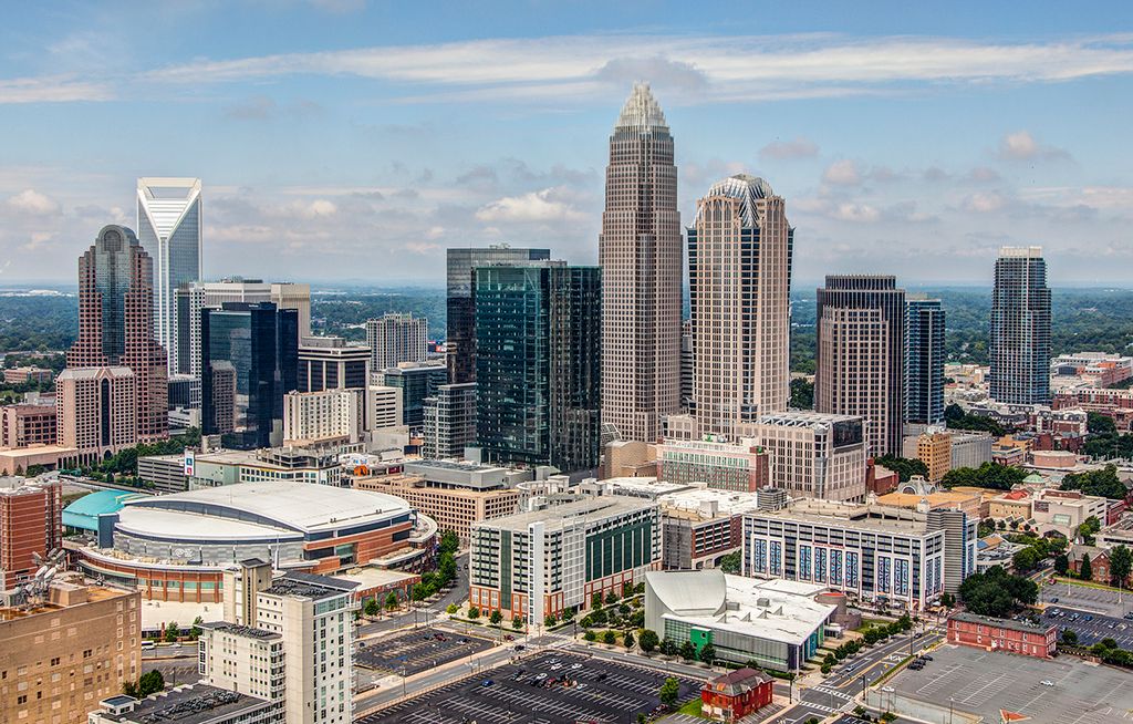 Aerial/Marketing/Charlotte Skyline