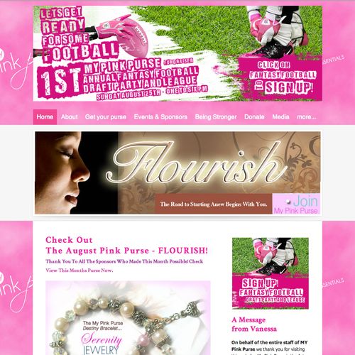 My Pink Purse Survivor Essentials Website Homepage