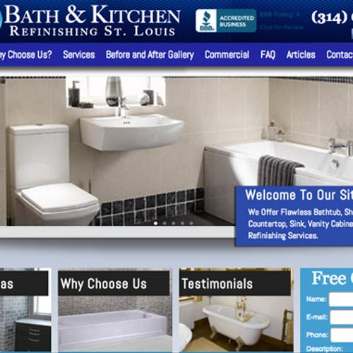 Bath and Kitchen Refinishing St. Louis Website