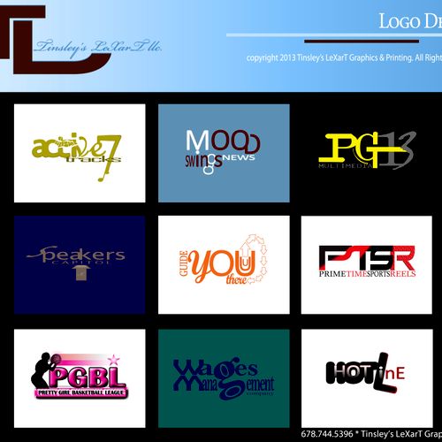 Tinsley's LeXarT LLC. Graphics & Printing Logo Des