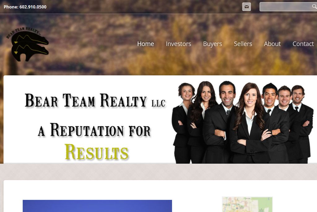 Website for Bear Team Realty, LLC - still in progr