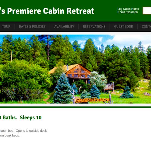Website for Flagstaff's Premiere Cabin Rental
www.