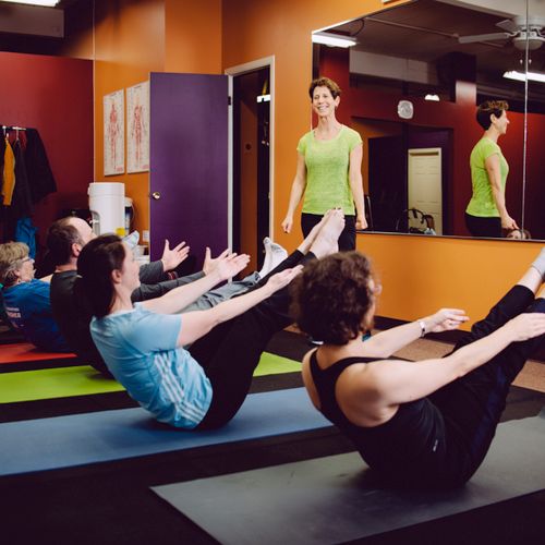 Pilates Mat Class. Improve posture, abdominal and 