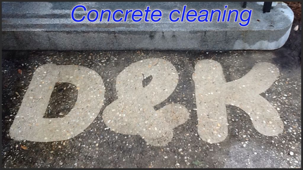 Concrete cleaning