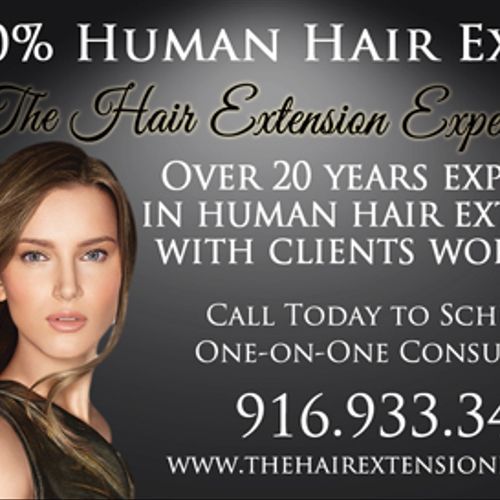 Magazine Ad for Hair Extension Expert