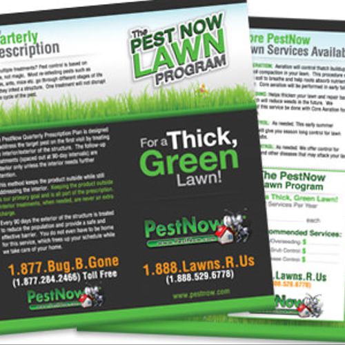 Brochure design for client PestNow.com
