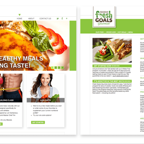 Fresh Foods Gourmet Website