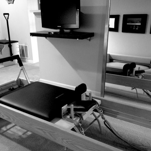 The Pilates Reformer is just one of several pieces