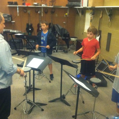Drummers Sectional at Tesseract middle School-Subs