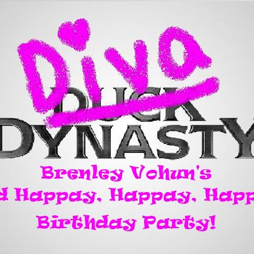 Customized logo for the Diva Dynasty birthday part