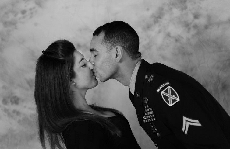 A lovely couple came by the studio for a shoot bef