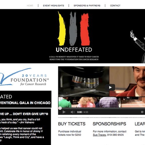 Website: UNDEFEATED 2013 Gala