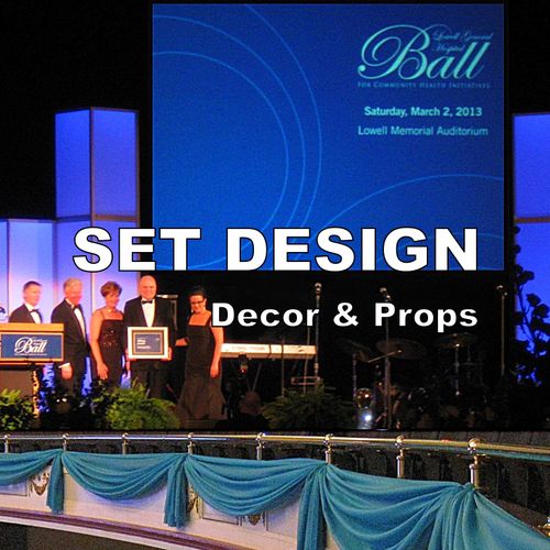 Stage Sets, Theme decor, Fabrics and Props