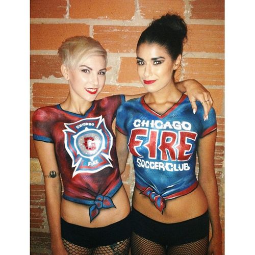 CHICAGO FIRE PROMOTIONAL BODY PAINTING EVENT