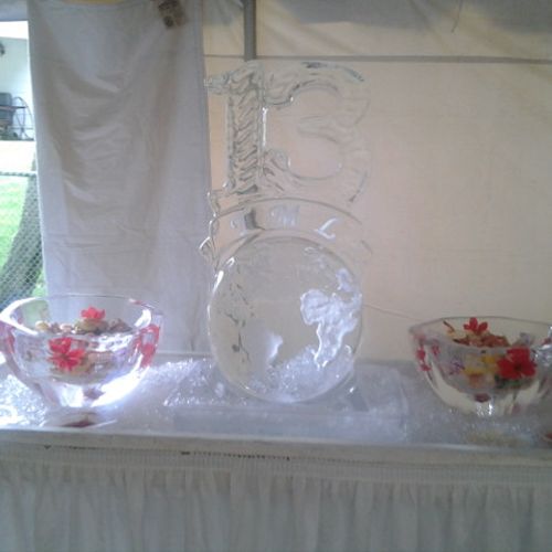 Ice Bowls Ice Sculpture