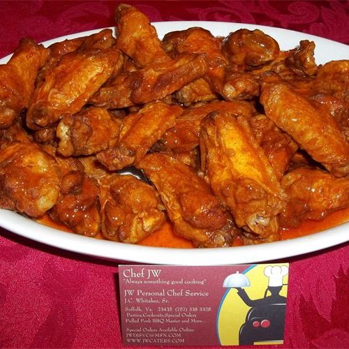 Chef JW Sweet N Spicy Hot Wings available in vario