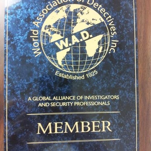 We are a member of the World Association of Detect