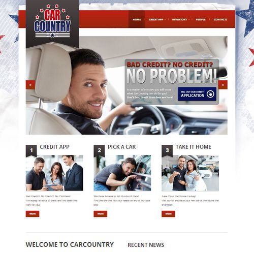 Website designed for a Used Car Dealer in Tulsa.