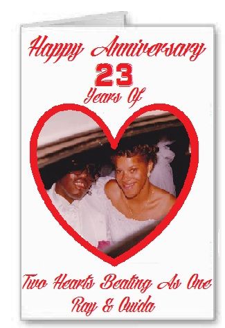 Anniversary Card for a couples anniversary site.