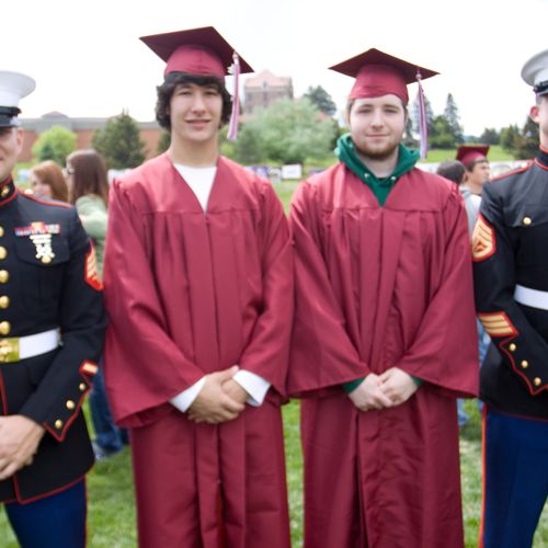 my boys graduate high school before becoming marin