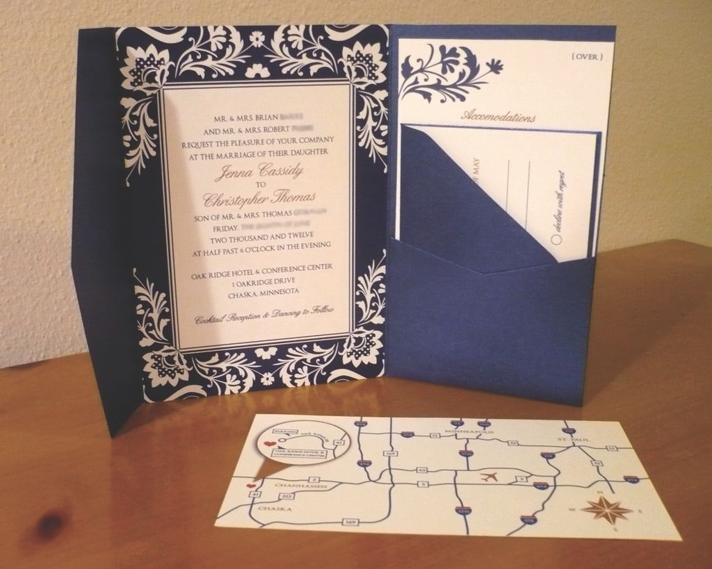 Wedding Invitation Pocketfold Suite. Copyright Â© 