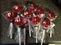 Cherry lollipops